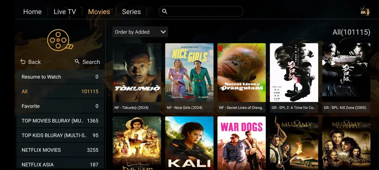 NigmaTV IPTV interface preview screenshot 5